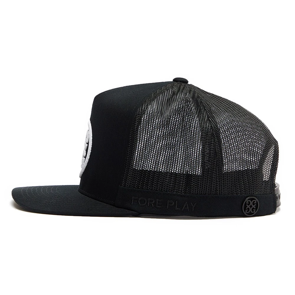 G/FORE Golf Cap - Circle G’S Tall Trucker - Onyx AW23 6 G/FORE Golf Cap - Circle G’S Tall Trucker - Onyx AW23 - Image 4