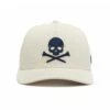 G/FORE Golf Cap - Skull & T'S Snapback - Stone AW23 -Golf Fashion Shop g4af23h71 stn 76