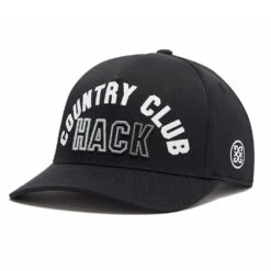 G/FORE Golf Cap - Country Club Hack Snapback - Onyx AW23 -Golf Fashion Shop g4af23h74 onyx 84