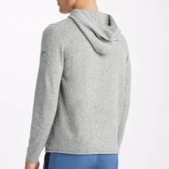 G/FORE Golf Pullover - Cashmere Hoodie - Light Htr Grey AW23 -Golf Fashion Shop g4ma23s201o lhgr 247