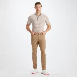 G/FORE Golf Trousers - Tour 5 Pocket Pant - Fawn AW23 -Golf Fashion Shop g4mf23b50 fawn 388