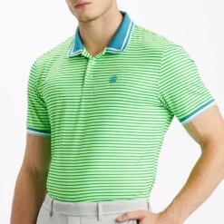 G/FORE Golf Shirt - 3D Skull & Tee's 3D Tech Jersey - Gecko AW23 -Golf Fashion Shop g4mf23k061a gec 74