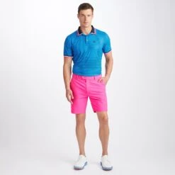 G/FORE Golf Shirt - 3D Skull & Tee's 3D Tech Jersey - Racer Blue AW23 -Golf Fashion Shop g4mf23k061a racer 81