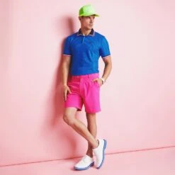 G/FORE Golf Shirt - 3D Skull & Tee's 3D Tech Jersey - Racer Blue AW23 -Golf Fashion Shop g4mf23k061a racer 83