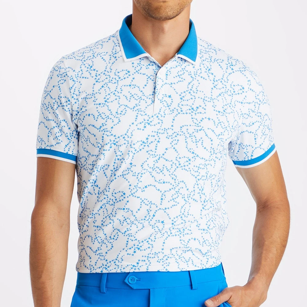 G/FORE Golf Shirt - Star Dust Tech Jersey - Racer Blue AW23 7 G/FORE Golf Shirt - Star Dust Tech Jersey - Racer Blue AW23 - Image 5