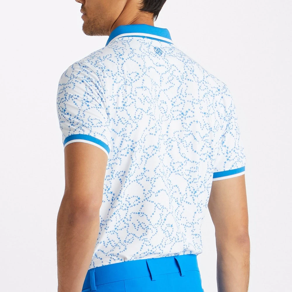 G/FORE Golf Shirt - Star Dust Tech Jersey - Racer Blue AW23 8 G/FORE Golf Shirt - Star Dust Tech Jersey - Racer Blue AW23 - Image 6