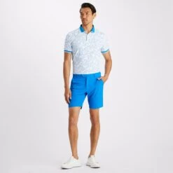 G/FORE Golf Shirt - Star Dust Tech Jersey - Racer Blue AW23 17 G/FORE Golf Shirt - Star Dust Tech Jersey - Racer Blue AW23 -Golf Fashion Shop g4mf23k061d racer 105