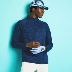 G/FORE Golf Pullover - Icon Camo Luxe Staple Mid - Twilight AW23 19 G/FORE Golf Pullover - Icon Camo Luxe Staple Mid - Twilight AW23 -Golf Fashion Shop g4mf23k123b twlt 277