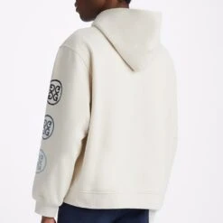 G/FORE Golf Pullover - Après Golf Hoodie - Stone AW23 -Golf Fashion Shop g4mf23k420a stn 306