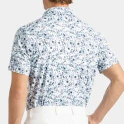 G/FORE Golf Shirt - Botanic Garden Tech Jersey - Ink AW23 -Golf Fashion Shop g fore 0013 g4mf23k060a ink 4