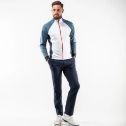 Galvin Green Golf Jacket - Donald FZ Insula - White SS23 -Golf Fashion Shop galvin green golf full zip insula donald g1345 13 e