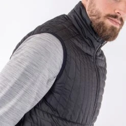 Galvin Green Golf Gilet - Leroy Primaloft IFC-1 - Black SS23 -Golf Fashion Shop galvin green golf gilet leroy vest aw22 01g