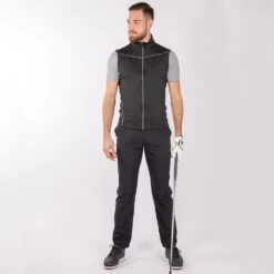 Galvin Green Golf Vest - Davon Insula - Black SS23 -Golf Fashion Shop galvin green golf insula davon full zip ss22 01h