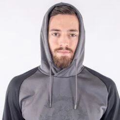 Galvin Green Golf Pullover - Devlin Insula Hoodie - Forged Iron SS23 -Golf Fashion Shop galvin green golf insula hoodie devlin aw22 03c