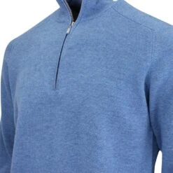Galvin Green Golf Jumper - Chester Merino - Blue Mel. AW23 -Golf Fashion Shop galvin green golf jumper chester merino blue mel aw23 c01000159587 26