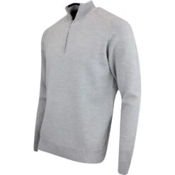 Galvin Green Golf Pullover - Chester Merino QZ - Grey Melange AW23 11 Galvin Green Golf Pullover - Chester Merino QZ - Grey Melange AW23 -Golf Fashion Shop galvin green golf pullover chester merino qz grey melange ss23 g1156 07 36