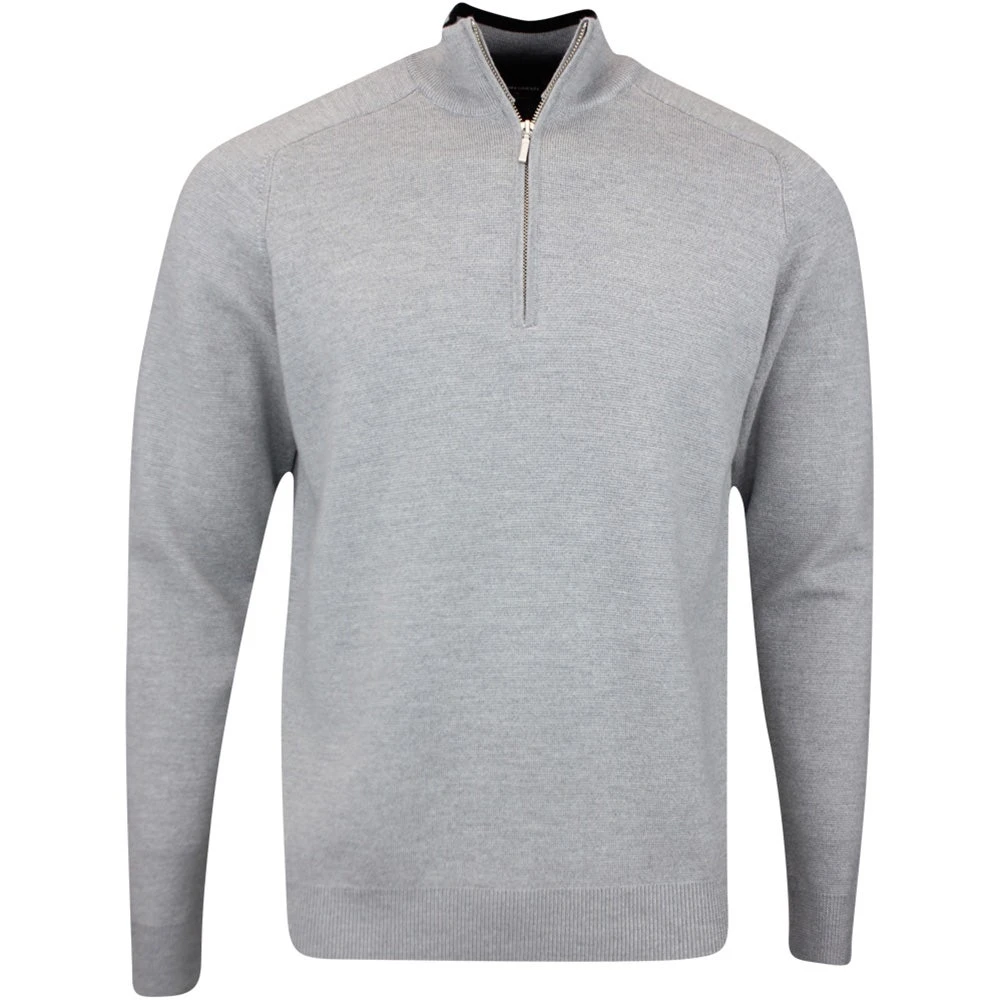 Galvin Green Golf Pullover - Chester Merino QZ - Grey Melange AW23 3 Galvin Green Golf Pullover - Chester Merino QZ - Grey Melange AW23