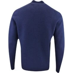 Galvin Green Golf Pullover - Chester Merino QZ - Navy Melange AW23 -Golf Fashion Shop galvin green golf pullover chester merino qz navy melange ss23 g1156 33 31