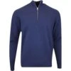 Galvin Green Golf Pullover - Chester Merino QZ - Navy Melange AW23 -Golf Fashion Shop galvin green golf pullover chester merino qz navy melange ss23 g1156 33 33