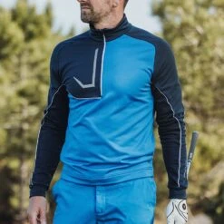 Galvin Green Golf Pullover - Daxton Insula - Blue SS23 -Golf Fashion Shop galvin green golf pullover daxton insula blue ss23 g1242 66 x
