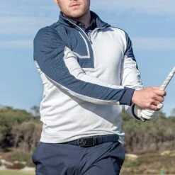 Galvin Green Golf Pullover - Daxton Insula - Navy - Cool Grey SS23 -Golf Fashion Shop galvin green golf pullover daxton insula navy cool grey ss23 g1242 37 x