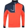 Galvin Green Golf Pullover - Daxton Insula - Orange SS23 -Golf Fashion Shop galvin green golf pullover daxton insula orange ss23 g1242 53 a
