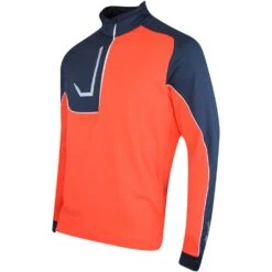 Galvin Green Golf Pullover - Daxton Insula - Orange SS23 -Golf Fashion Shop galvin green golf pullover daxton insula orange ss23 g1242 53 b