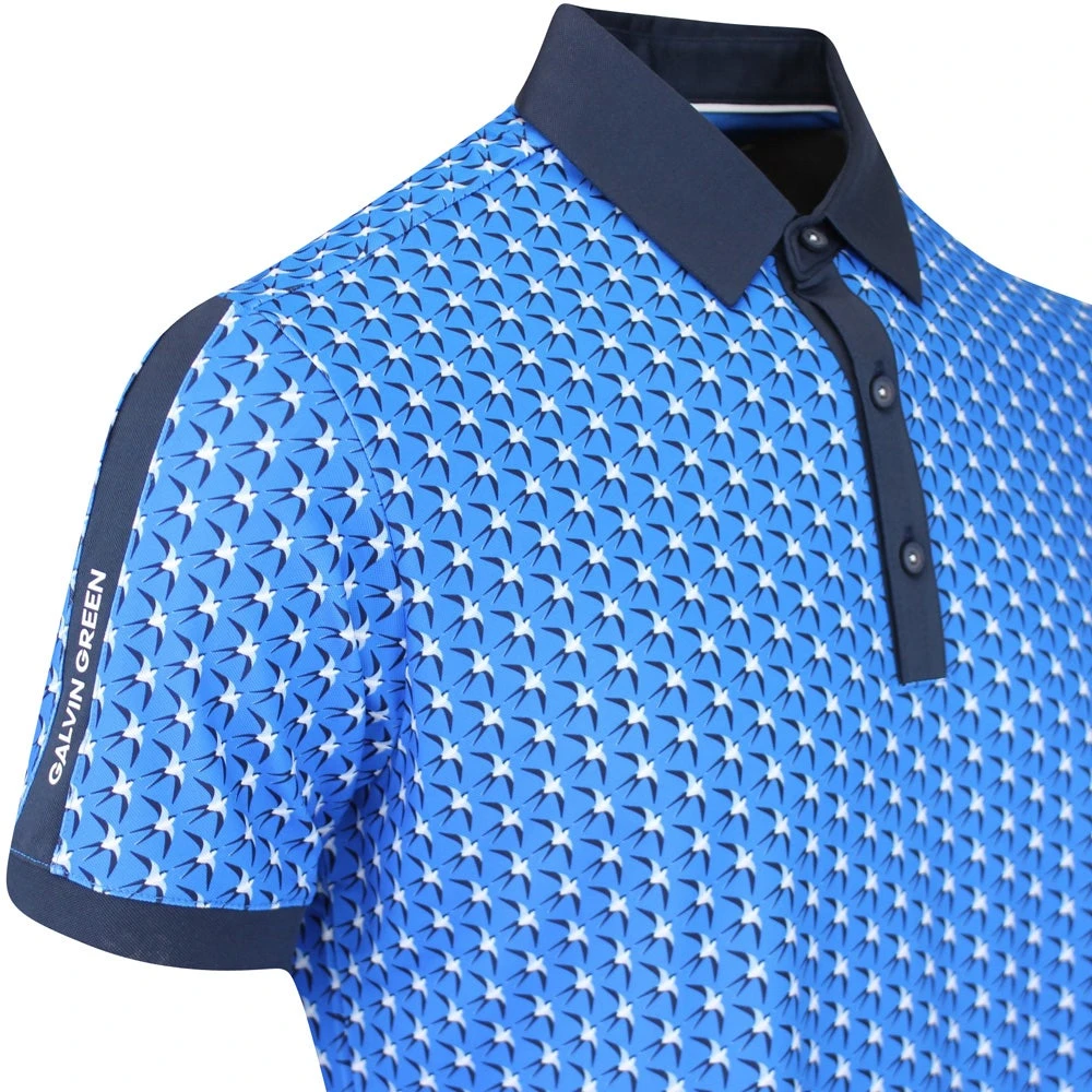 Galvin Green Golf Shirt - Malcolm Ventil8 - Blue AW23 6 Galvin Green Golf Shirt - Malcolm Ventil8 - Blue AW23 - Image 4