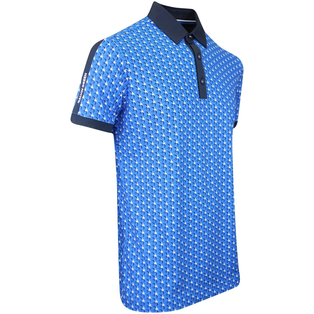 Galvin Green Golf Shirt - Malcolm Ventil8 - Blue AW23 4 Galvin Green Golf Shirt - Malcolm Ventil8 - Blue AW23 - Image 2