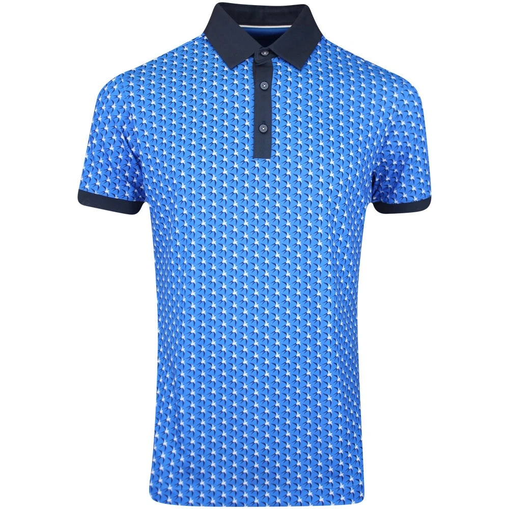 Galvin Green Golf Shirt - Malcolm Ventil8 - Blue AW23 3 Galvin Green Golf Shirt - Malcolm Ventil8 - Blue AW23