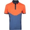 Galvin Green Golf Shirt - Mateus - Orange SS23 -Golf Fashion Shop galvin green golf shirt mateus orange ss23 g1366 53 a