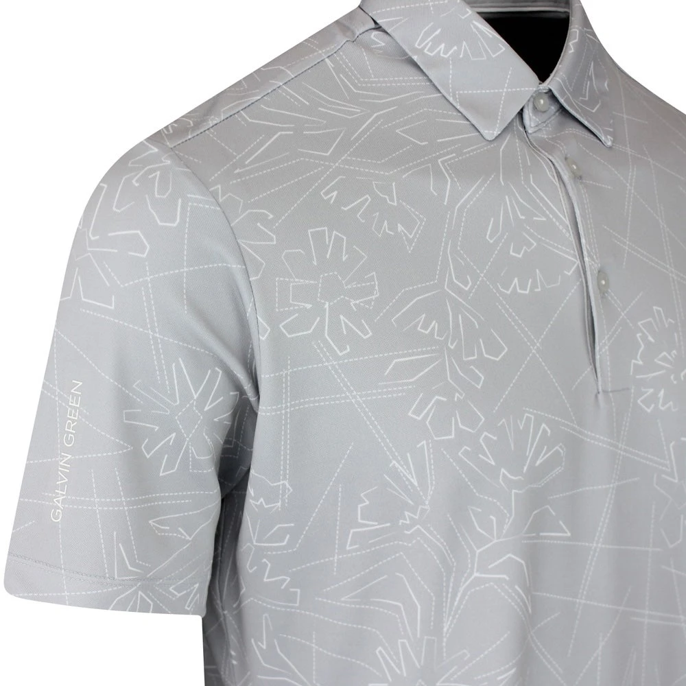 Galvin Green Golf Shirt - Maverick - Cool Grey SS23 6 Galvin Green Golf Shirt - Maverick - Cool Grey SS23 - Image 4