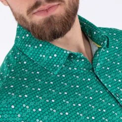 Galvin Green Golf Shirt - Moore Print Polo - Green LE 2023 -Golf Fashion Shop galvin green golf shirt moore print polo green le 2023 g1365 88 34