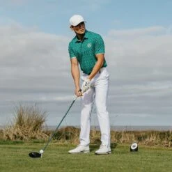 Galvin Green Golf Shirt - Moore Print Polo - Green LE 2023 -Golf Fashion Shop galvin green golf shirt moore print polo green le 2023 g1365 88 36