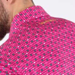 Galvin Green Golf Shirt - Moore Print Polo - Sugar Coral LE 2023 -Golf Fashion Shop galvin green golf shirt moore print polo sugar coral le 2023 g1365 98 21