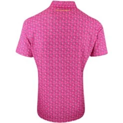 Galvin Green Golf Shirt - Moore Print Polo - Sugar Coral LE 2023 -Golf Fashion Shop galvin green golf shirt moore print polo sugar coral le 2023 g1365 98 5