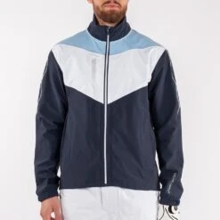 Galvin Green Waterproof Golf Jacket - Armstrong - Navy - Blue SS22 -Golf Fashion Shop galvin green waterproof golf jacket armstrong 2022 03g