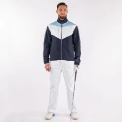 Galvin Green Waterproof Golf Jacket - Armstrong - Navy - Blue SS22 -Golf Fashion Shop galvin green waterproof golf jacket armstrong 2022 03l