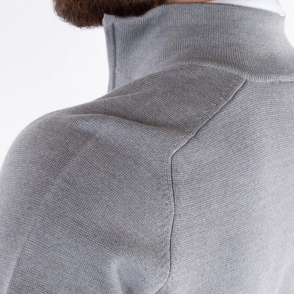 Galvin Green Golf Pullover - Chester Merino QZ - Grey Melange AW23 10 Galvin Green Golf Pullover - Chester Merino QZ - Grey Melange AW23 - Image 8