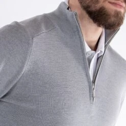 Galvin Green Golf Pullover - Chester Merino QZ - Grey Melange AW23 16 Galvin Green Golf Pullover - Chester Merino QZ - Grey Melange AW23 -Golf Fashion Shop galvin green 0013 chester s5 g115607