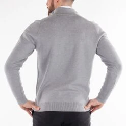 Galvin Green Golf Pullover - Chester Merino QZ - Grey Melange AW23 15 Galvin Green Golf Pullover - Chester Merino QZ - Grey Melange AW23 -Golf Fashion Shop galvin green 0014 chester s4 g115607