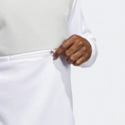 Adidas Golf Pullover - Textured Anorak Hoodie - White AW23 -Golf Fashion Shop hz3210 adidas golf pullover textured anorak hoodie white aw23 detail 9