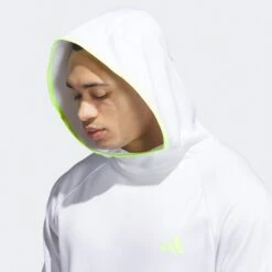 Adidas Golf Pullover - Cold.Rdy Hoodie - White AW23 -Golf Fashion Shop ib1984 adidas golf pullover cold.rdy hoodie white aw23 detail 7