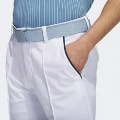 Adidas Golf Trousers - Bogey Boys Pant - White AW23 -Golf Fashion Shop ib2941 adidas golf trousers bogey boys pant white aw23 detail 8