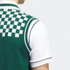 Adidas Golf Pullover - Bogey Boys Vest - Collegiate Green AW23 -Golf Fashion Shop il9295 adidas golf pullover bogey boys vest collegiate green aw23 detail 9