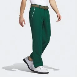 Adidas Golf Trousers - Bogey Boys Pant - Collegiate Green AW23 -Golf Fashion Shop il9296 adidas golf trousers bogey boys pant collegiate green aw23 detail 5