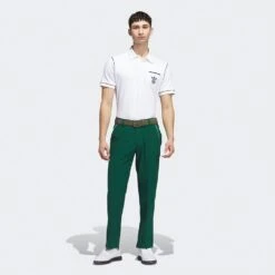 Adidas Golf Trousers - Bogey Boys Pant - Collegiate Green AW23 -Golf Fashion Shop il9296 adidas golf trousers bogey boys pant collegiate green aw23 detail 6