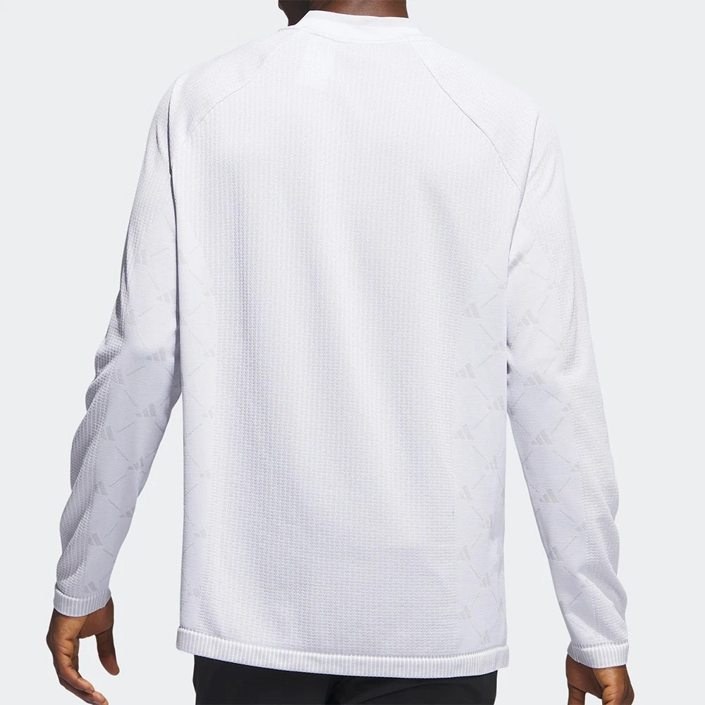 Adidas Golf Shirt - Primeknit TOUR LS Polo - White AW23 - Image 6