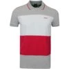 BOSS Golf Shirt - Palle Regular - Grey Melange SP23 -Golf Fashion Shop img 9175