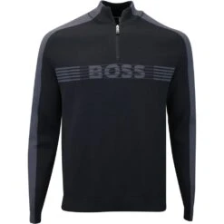 BOSS Golf Jumper - Zirros QZ - Black FA23